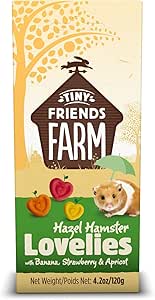 Tiny Friends Farm hazel Lovelies con banana, fragola e albicocca 120 g (confezione da 8)