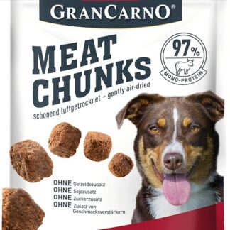 animonda GranCarno Meat Chunks Manzo puro (80 g), spuntino per cani adulti medi e grandi, senza cereali, per cani adulti