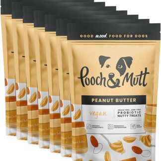 Pooch & Mutt - Delizia vegana per noci (senza cereali), burro di arachidi, 7 x 120 g