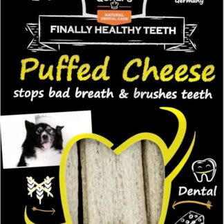 QCHEFS Formaggio soffiato 3er | Snack per cani per cure dentali | Mastica contro alitosi e gengiviti | Scaler | Cani trattare | Formaggio - naturalmente antibatterico