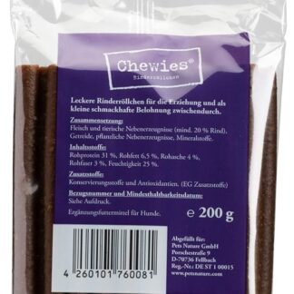 Chewies dolcetti per cani involtini di manzo 200 g