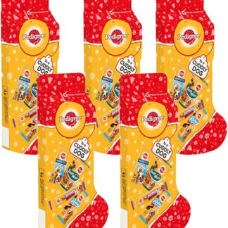 Pedige, calze di Natale, per adulti, 367 g, confezione da 5 calze