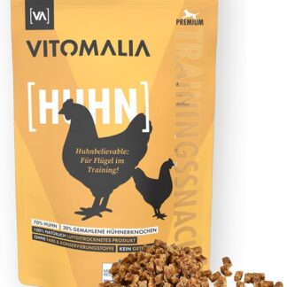 VITOMALIA® Snack da allenamento per pollo, 500 g, per cani, profumati intensi, delicati, secchi, per addestramento dei cani, senza cereali e naturali | Delicati e snack per cani