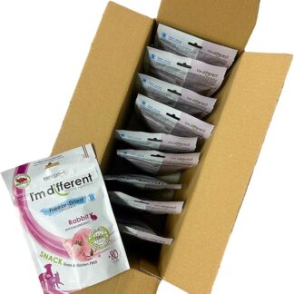 I'm different, snack liofilizzato monoproteico, Coniglio 10x40g