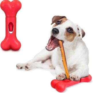 GoSports Chew Champ Bully Stick Holder for Dogs – Tiene saldamente i bastoni del bullo per aiutare a prevenire il soffocamento – cani di piccola taglia – 4,5 – 13,6 kg