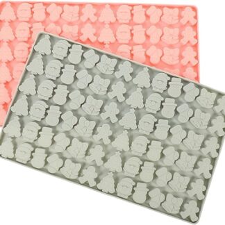 Ciieeo Snack Per Cani in Silicone Per Animali Domestici Antiaderente Tema Natalizio