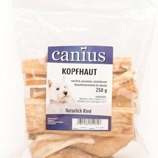 canius testa della pelle secca. 250 G