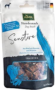 HUNTER Training Sensitive, Snack per Cani, Senza Cereali, Senza Zuccheri Aggiunti, 70 g