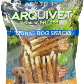 ARQUIVET Twist con pollo - 13 cm / 1 Kg - Snack 100% naturali per cani - prelibatezze per cani - Prodotto leggero - Molto ricco di sostanze nutritive
