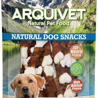 ARQUIVET Ossa di coniglio al calcio - 100 gr - Snack 100% naturali per cani - prelibatezze per cani - Prodotto leggero - Molto ricco di sostanze nutritive