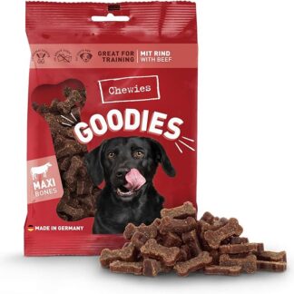 Chewies Hundeleckerli Training Maxi Manzo Caviglia – 200 g – Spuntini per cani senza zucchero & con alta percentuale di carne, ideale come dolcetti da allenamento per il vostro cane