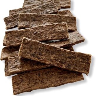 Dei NATURE Strisce di Manzo, Snack Naturale per Cani, 400g, Alimentazione Barf