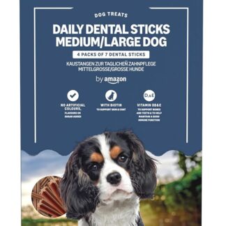 by Amazon Sticks per Denti - Cani di Taglia Media/Grande, 4x270g (1.08kg)