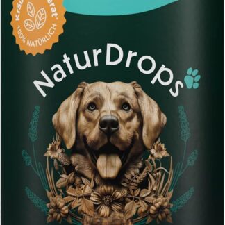 NaturDrops Kot & Gras Control Spuntini per cani con funzione, 125 pezzi, contro il cibo malsano, 100% naturale – 250 g