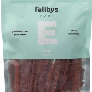 Fellby S spuntini per cani, anatra a strisce, 250 g