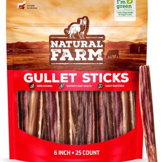 Natural Farm Pet - Bastoncini per Gabbia, 15,2 cm, Confezione da 25, per Cani di Manzo Naturale Allevamento, Senza Grano, inodore, masticabili