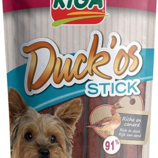 Riga sticki' OS Duck cibo essiccato per cane