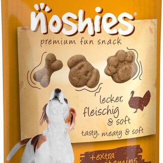 Vitakraft Noshies, snack cane, snack cane con carne di tacchino, snack per l’addestramento del cane, senza zuccheri aggiunti (1x 90g)