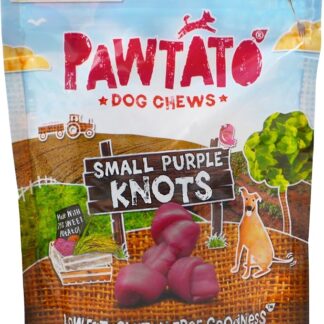 Nodini Piccoli Masticabili Vegani Per Cani Pawtato (150 g) Prodotti Con L'87% Di Patate Dolci, Riso E Lievito Di Birra, Deliziosi Biscottini Naturali Di Addestramento Per Cani
