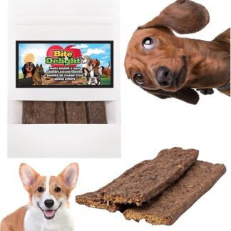 Bite & Delight 200g Strisce di Carne d'Oca per Cani – Snack Naturale Senza Additivi Artificiali | Ricco di Proteine | Premio Salutare per Cani | Favorisce l'Igiene Dentale