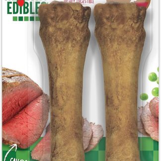 Keyoung Nylabone Healthy Edibles Roast Beef Flavor Chew Treats for Dog (Pack of 2) X-Large/Souper