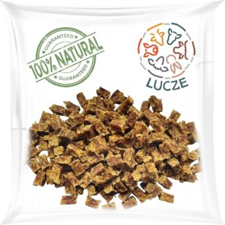 Lucze Premium - Cuccia da allenamento per cani, 500 g, per cani e conigli, cubo duro da allenamento, 100% naturale, per cani allergici, snack per cani