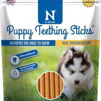 N-Bone Puppy Teething Dental Pet Dog Puppies Chew Treats Chicken Flavor 3.74 oz