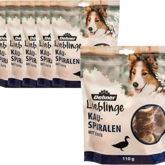Dehner Adulto, snack per cani a forma di anatra, 6 x 110 g (660 g)