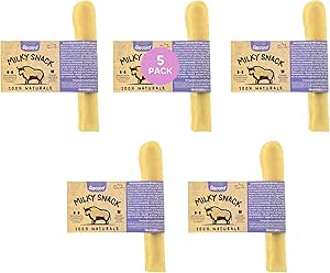 Record - Snack Premium per Cani Anima Selvaggia, 100% Naturale, Osso di Latte Senza Conservanti e Glutine, Masticativo Sano e Gustoso Made in Germany | 5 Pezzi, Taglia S