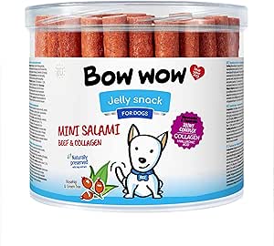 Bow Wow - Snack per cani alla salsiccia di manzo (60 x 20g) (Multicolore)