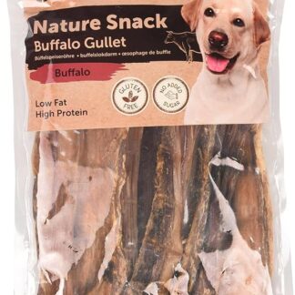 Bastoncini per cani – Trachea di bufalo piatta – 100g – naturale – snack leggero e digeribile