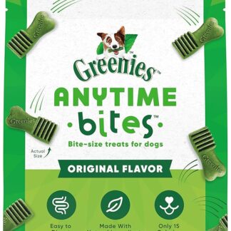 Greenies Anytime Bites Bite-Size Treats For Dogs Original Flavor 65-Chewy Treats