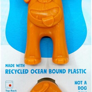 West Paw Toppl Stopper Accessorio cani per arricchimento, per giocattoli Toppl di qualsiasi dimensione, preparazione di pasti e dolci facile, prodotto negli Stati Uniti, confezione da 2, mandarino