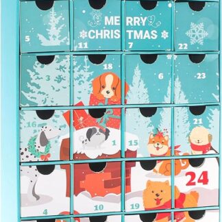 BRUBAKER Calendario Dell'Avvento Per Cani da Riempire - Calendario di Natale Fai da te Per Dolcetti, Spuntini, Dolci Per Il Tuo Amico A Quattro Zampe O La Tua Famiglia