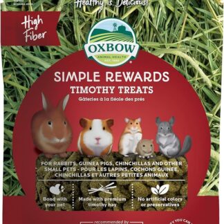 Oxbow Simple Rewards Timothy Hay Treats per conigli, porcellini d'India, cincillà e piccoli animali domestici