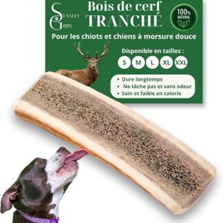 Legno di cervo per cane da masterizzazione. Dolcetto naturale per cuccioli e cani di tutte le età. Giocattolo occupazione. Taglia: S | Giocattolo di masticazione naturale. Cura dentale