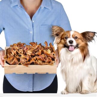 Strisce di carne di maiale per cani 1 kg (55–65 pezzi) | Snack da masticare naturale al 100% suino | Morbido e ricco di proteine | Senza additivi e senza cereali