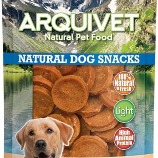 ARQUIVET Chips di Salmone per Cani - 350 gr - Snack 100% Naturali - Prelibatezze Leggere e Ricche di Sostanze Nutritive