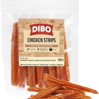 DIBO Chicken Strips - Sacchetto da 100 g, il delizioso snack da masticare per cani