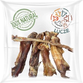 Lucze, Tendini di cavallo per cani, 1 kg, ipoallergenici per cani, articolo da masticare per cani dal cavallo, tendini arricciati al 100% naturali, alimenti per animali domestici senza prodotti