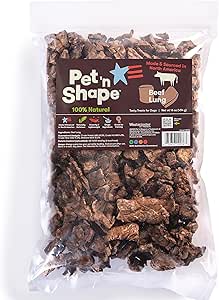 Pet 'n Shape – Made in USA – fette di Bistecca di Manzo Lung morsi o 100-percent Natural Dog Treats