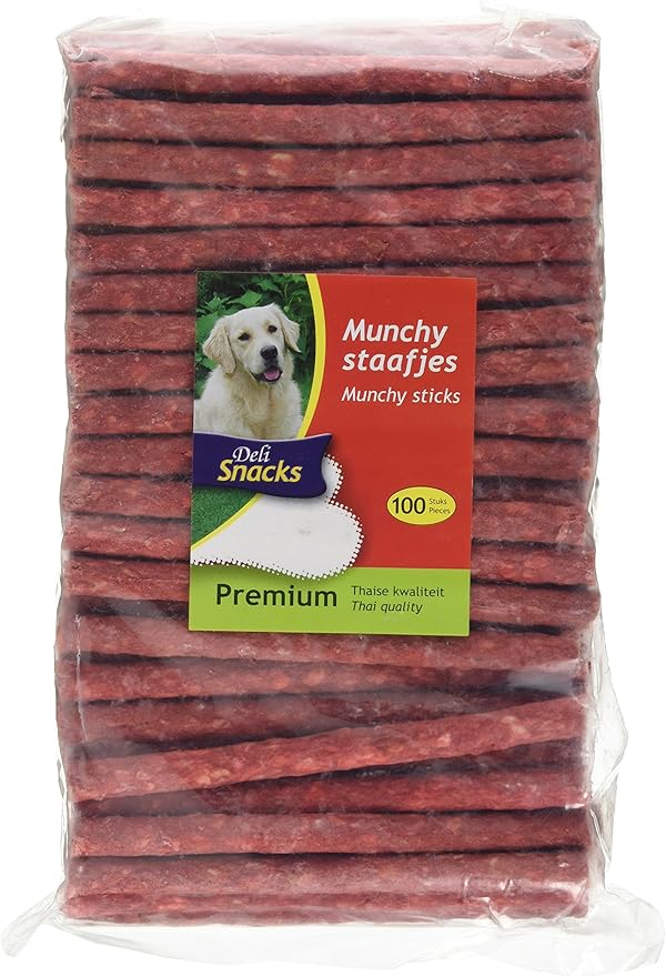 DeliSnacks Bastoncini Thai Munchy, 9/10 mm, 100 pezzi, rosso