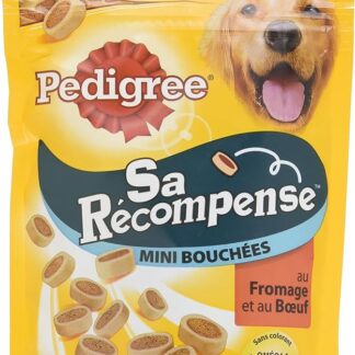 Pedigree his reward - mini bites beef & cheese dog, 6 140g packet of treats