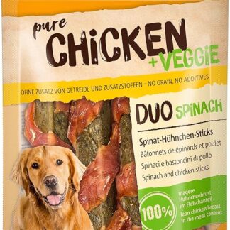 Vitakraft Chicken Veggie, bastoncini di spinaci e pollo, snack per l’addestramento del cane, come premio (1x 80g)