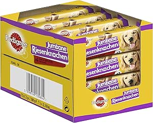 Pedigree Snack per cani di taglia media con manzo e pollame, 24 pezzi (12 x 2 pezzi)