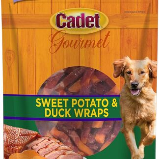 Cadet Gourmet Dog Treats, Sweet Potato And Duck Wraps