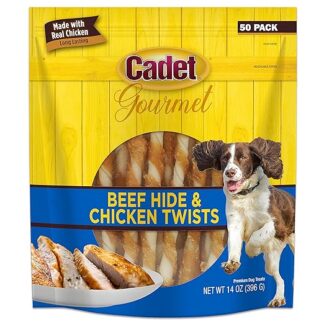 cadet Pollo e Rawhide Dog Chew Treats, 50 ct