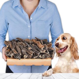 Spuntini di manzo per cani, 1 kg (circa 35 – 40 pezzi), spuntini naturali, essiccati all'aria e senza cereali, ipoallergenici e a basso contenuto di grassi, adatti per cuccioli e cani adulti