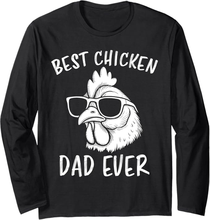 Miglior pollo papà mai divertente pollo Maglia a Manica