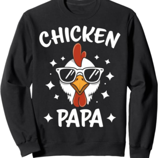 Chicken Papa Funny Chicken Felpa